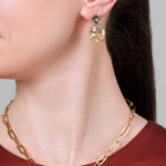 Серьги Dyrberg Kern NICOLA SG GREY/GOLDEN 450148