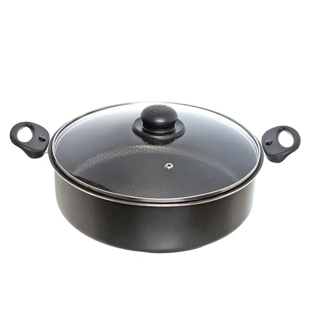 Жаровня 28см «FOREVER» со стеклянной крышкой, ручки съемные JBr1-728-11