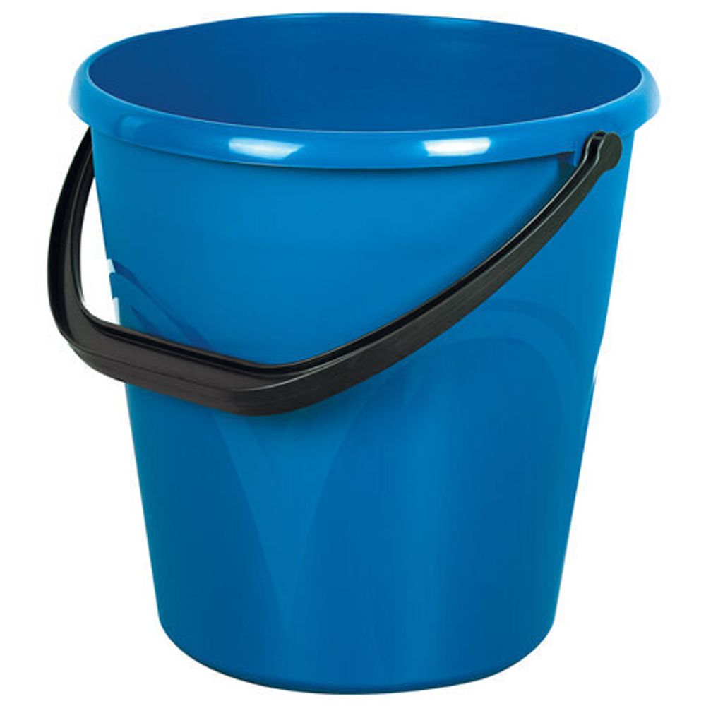 Ведро 12 л, без крышки, пластиковое, пищевое, с узором, цвет синий, LAIMA, 603894