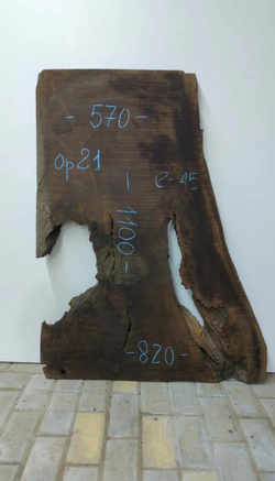 Орех термо 110 см (Д) × 57/82 см (Ш) × 4 см (Т)