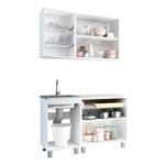 Кухня Айсбери 1,2 м (сонома/белый)