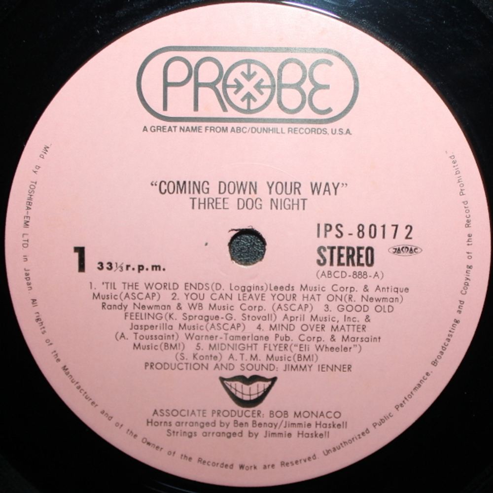 Three Dog Night / Coming Down Your Way (LP)
