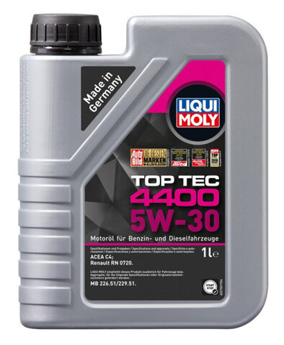 Масло Liqui Moly Top Tec 4400 5W30 C4 (1л) синтетика для Renault, Nissan
