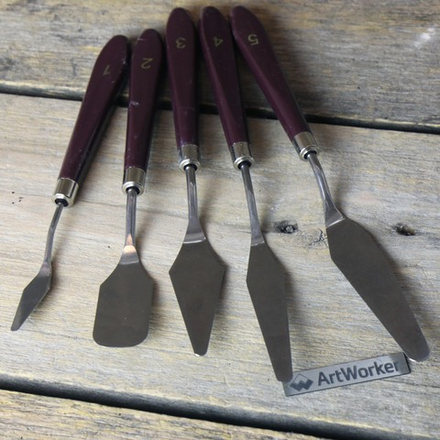 Набор художественных мастихинов 5 шт