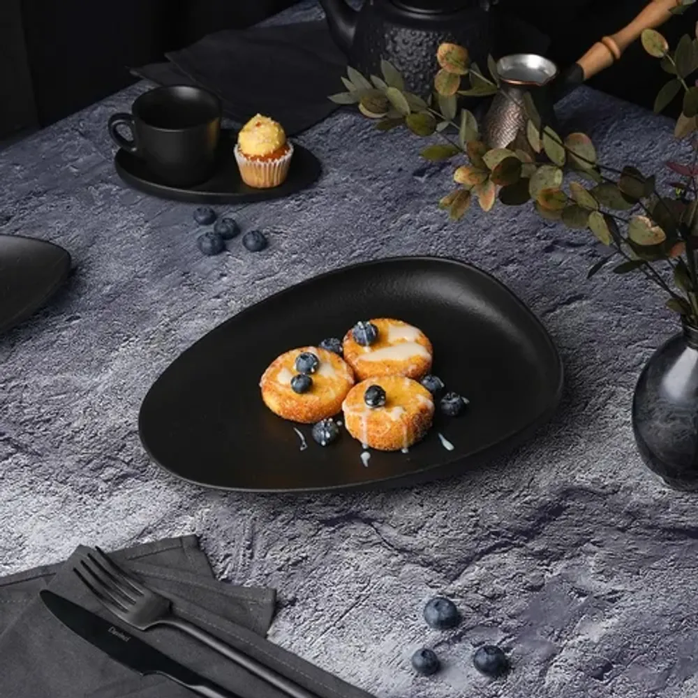 Блюдо овальное 26,5*20 см h4,5 см Smooth Black Raw Stellar P.L. Proff Cuisine [3]