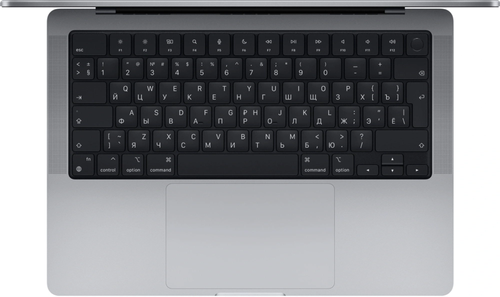 Ноутбук Apple MacBook Pro A2442 M1 Pro 8 core 32Gb SSD512Gb/14 core GPU 14.2" Liquid Retina XDR (3024x1964) macOS grey space WiFi BT Cam (Z15G000CK)