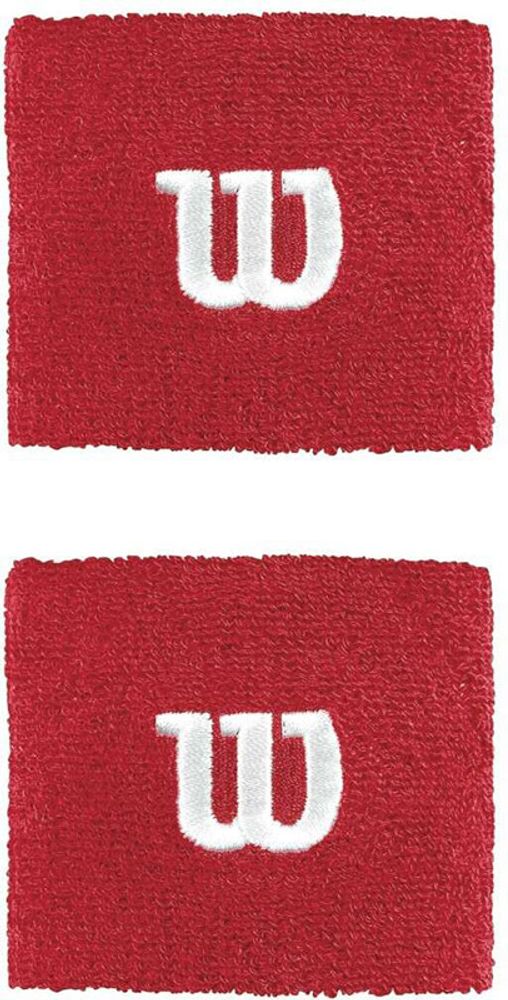 Напульсник теннисный Wilson Wristbands Poignets - red