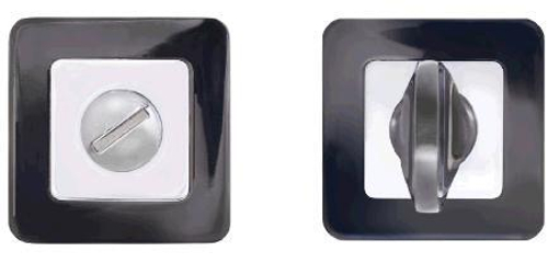 Завертка сантех. к ручкам АЛЛЮР АРТ ВК-S1 BT/СР  (41142) черн.титан/хром  /12456