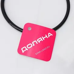 Вешалка для галстуков и шарфов Доляна, 13,5×23×0,7 см, антискользящее покрытие, цвет чёрный