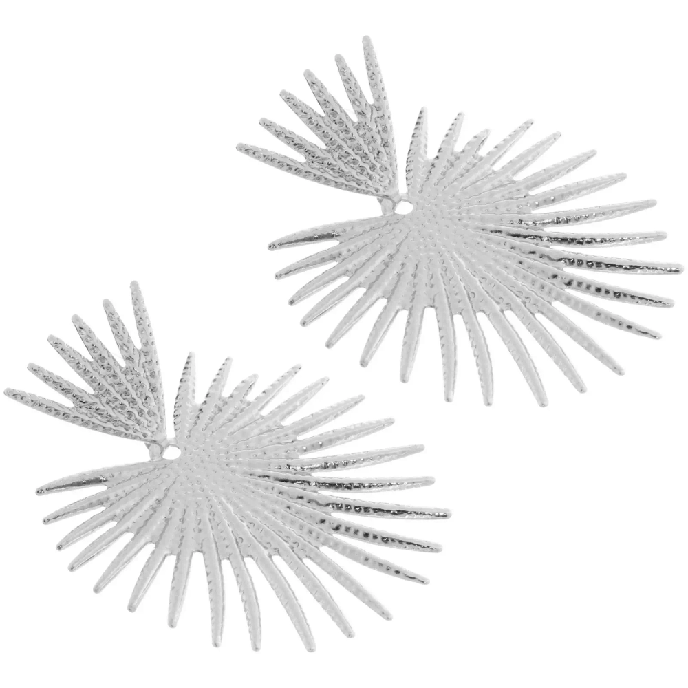 Серьги «ЭЛЛОДИ», солнце, цвет золото и серебро, 7*5,5см