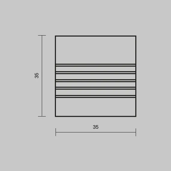 Комплект заглушек (для профиля 35x35) 2 шт., ALM-3535A-S-EC 642033 Led Strip 642033