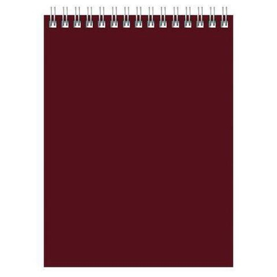 Блокнот А5 60л. клетка на гребне бордо "Для конференций" (BG)