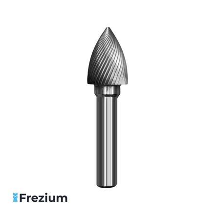 Борфреза твердосплавная по металлу 18x10x25x71 мм; Форма G