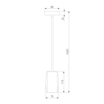 Подвесной светильник 50246/1 LED/ хром