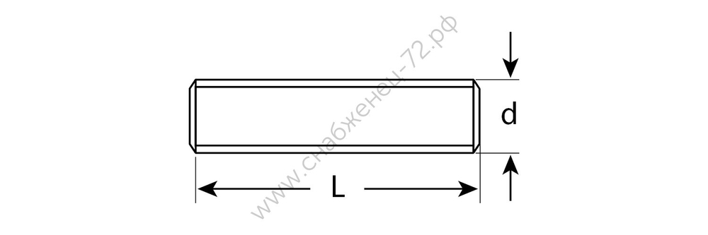 ЗУБР DIN 975 кл. пр. 4.8, М20 x 1000 мм, резьбовая шпилька, цинк, 1 шт (4-303350-20-1000)