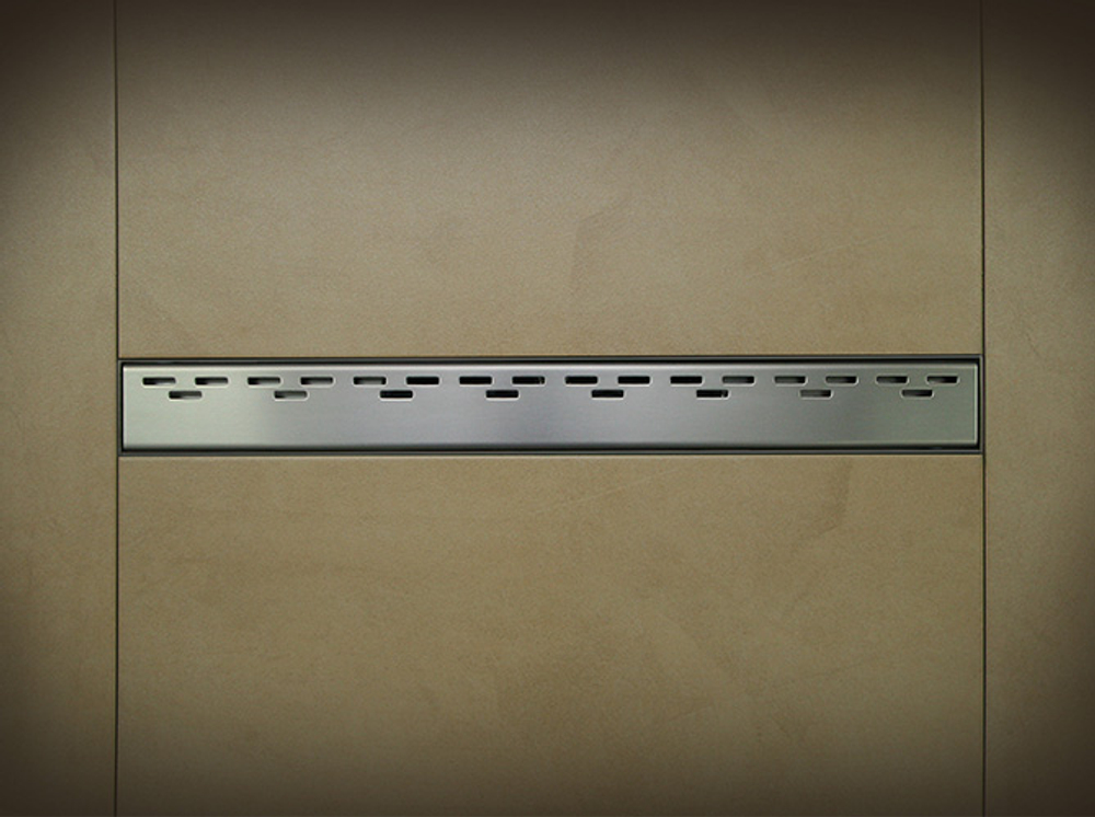 Решетка для водоотводящих желобов Alca Plast, нержавеющая сталь, глянец, хром (HOPE-650L)