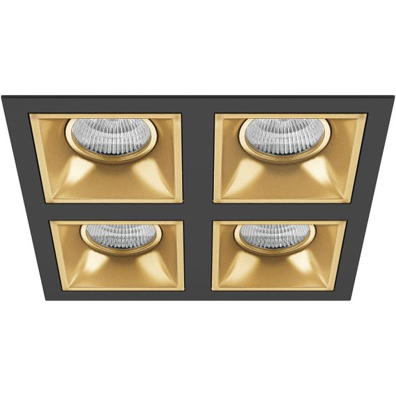 Комплект из светильников и рамки Lightstar Domino Quadro (214547+214503+214503+214503+214503) D54703030303