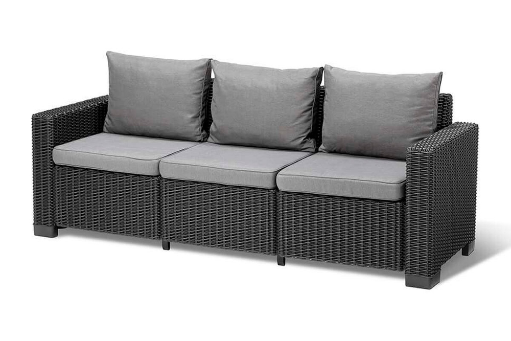 Комплект мебели California 3 Seater Set, серый
