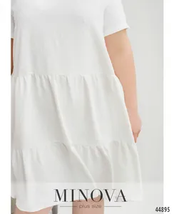 Платье 4143Б-белый Minova