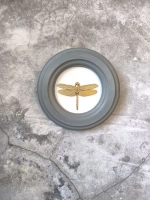 Панно 14 см. насекомые на стену для интерьера Стрекоза