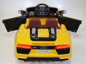 Детский электромобиль River Toys AUDI R8 желтый