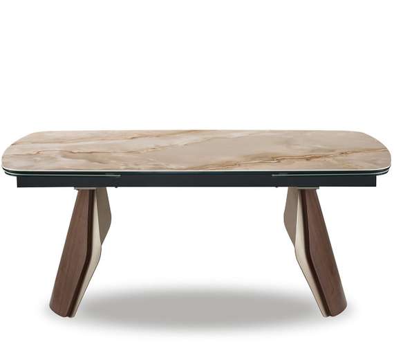 Раздвижной стол Shelf, 180-270х100 см, глянцевая керамика