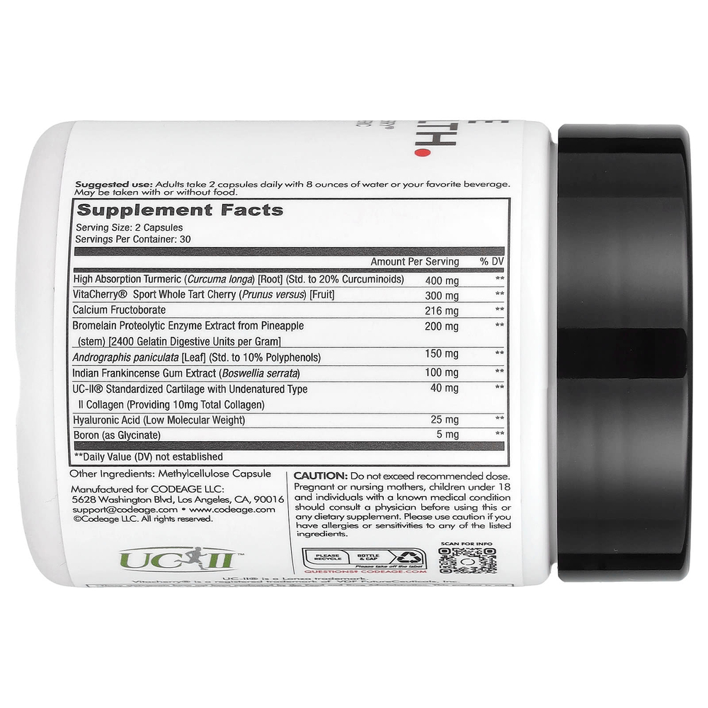 Codeage, Supreme Joint Health, 60 капсул