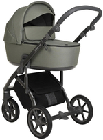 Детская коляска Roan Bass Next 3 в 1 с автокреслом Avionaut Silver Black RN023/1 Misty Mood