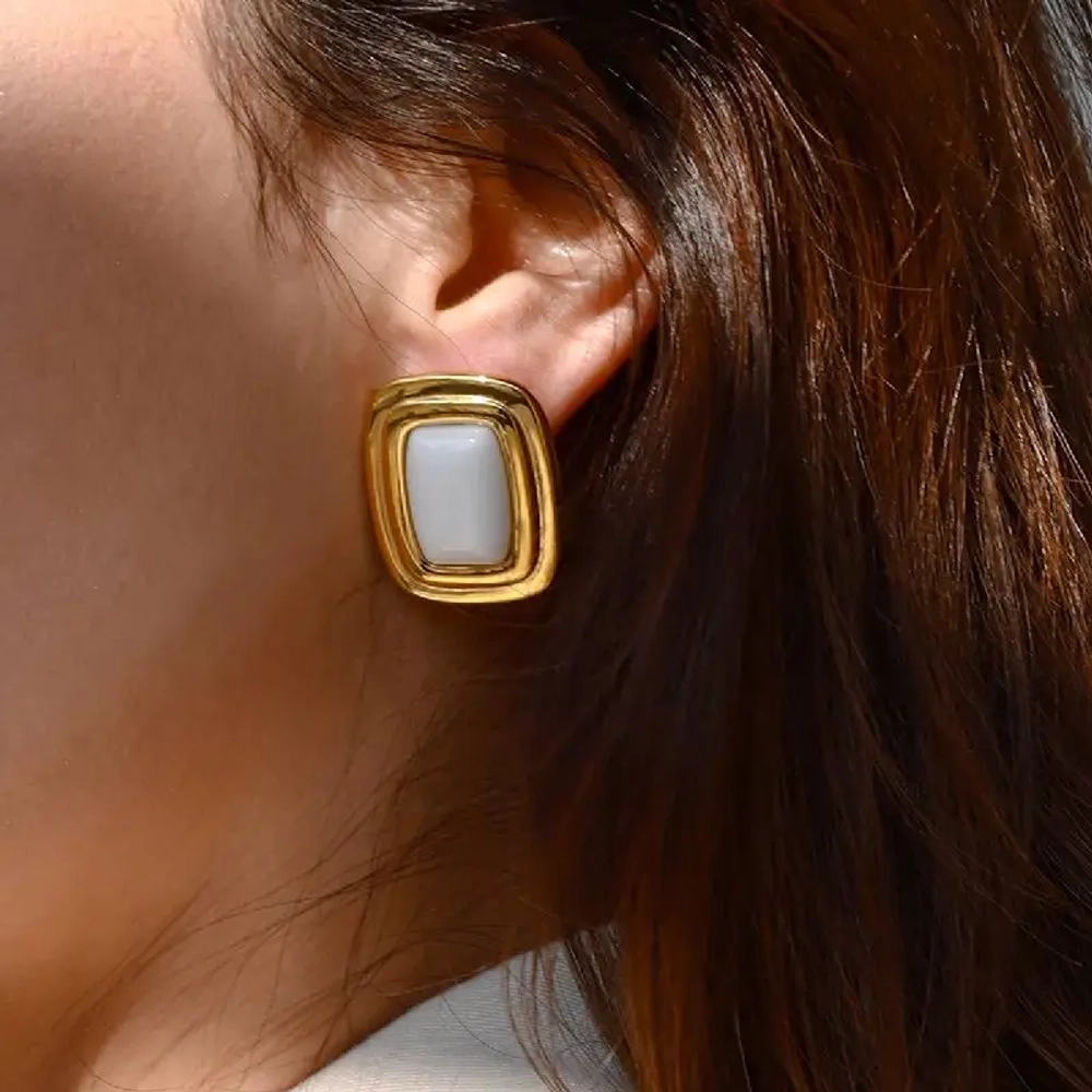 Серьги Классик, Золотые