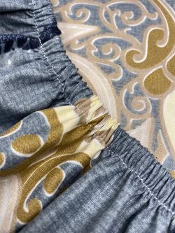 Простынь на резинке  полисатин Simple House "Дакка" 120x200 см