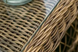 "Гранд Латте" лаунж-зона из искусственного ротанга, цвет соломенный