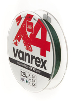 Шнур плетёный Lucky John Vanrex х4 BRAID Moss Green 125/014