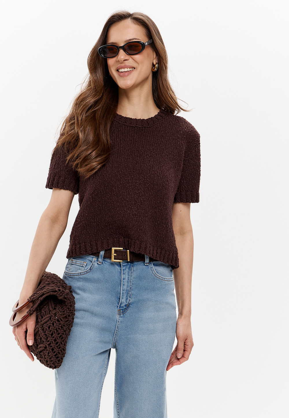 Топ из фактурной пряжи