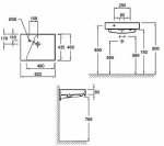 Тумба с раковиной Jacob Delafon RYTHMIK 60 EB1301-E10+EXQ112-Z-00 квебекский дуб