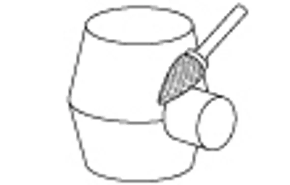 Борфреза твердосплавная Karnasch форма S (диск), 10х1,6х3х34 мм, HP-2, покрытие Blue-Tec, арт. 11.6011-005