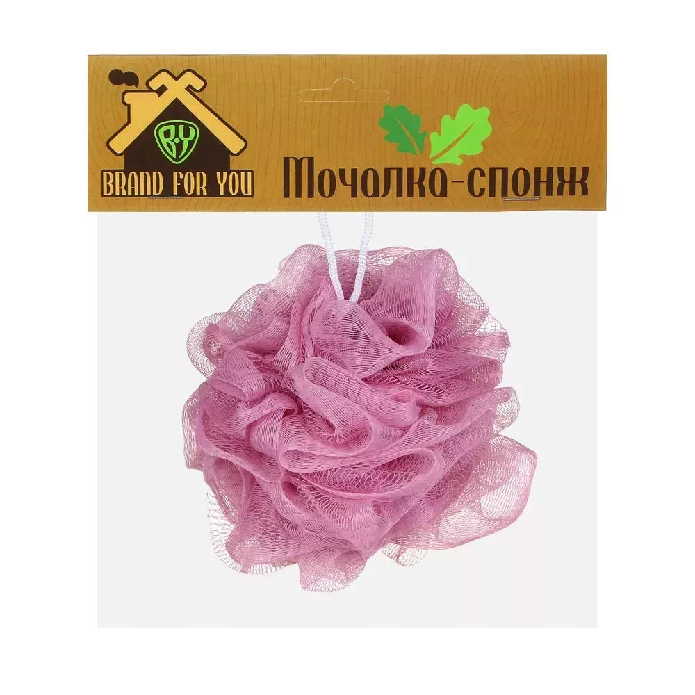 Мочалка-спонж "Шар", мягкая 40гр, 5-6 цветов