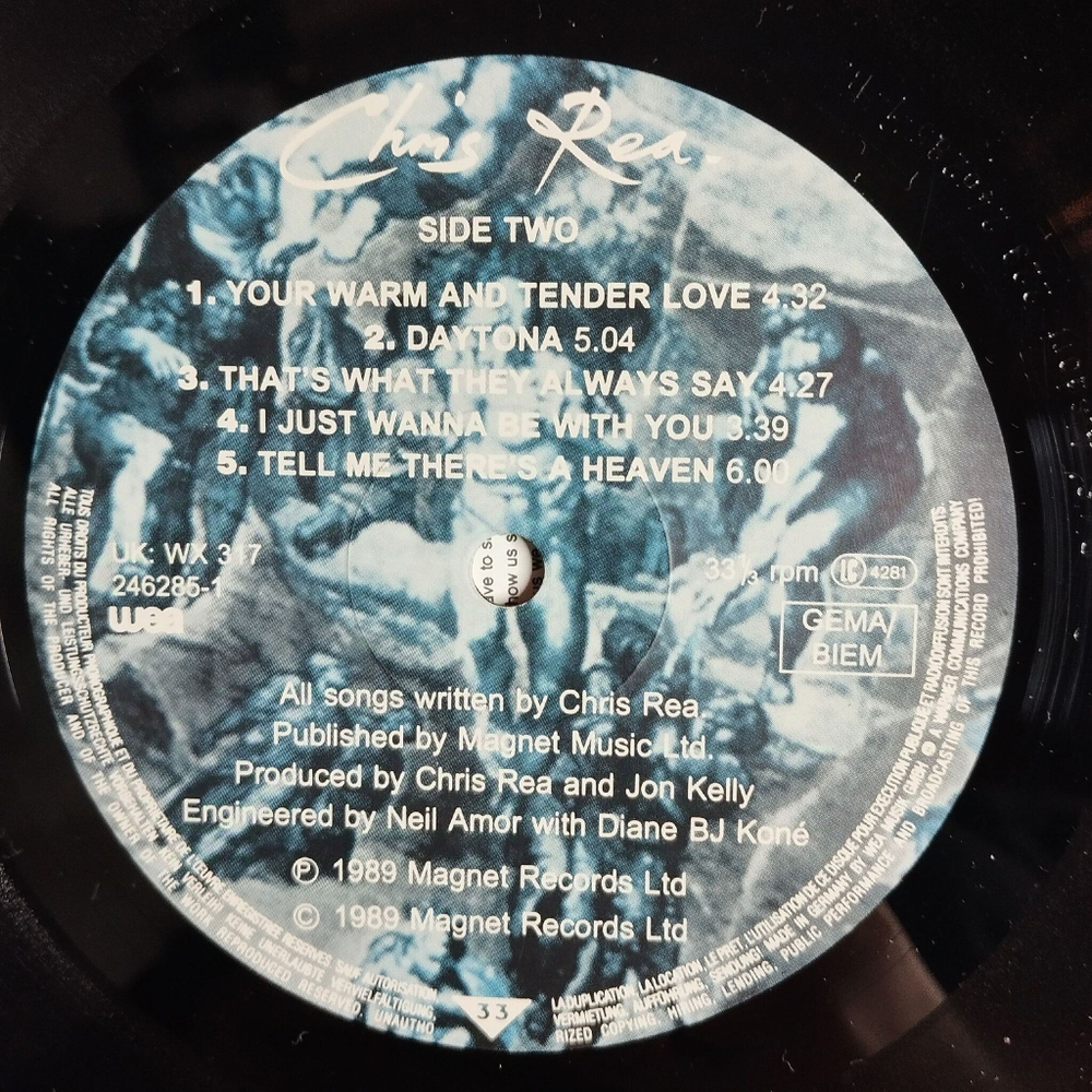 Винтажная виниловая пластинка LP Chris Rea The Road To Hell (Germany 1989)