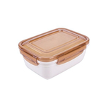 Контейнер воздухонепр. прямоугольный КРЕМОВЫЙ 800 мл.