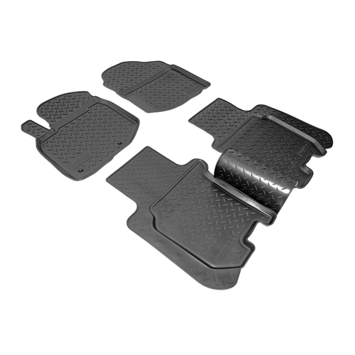 Ковры в салон Norplast/Unidec для Honda Jazz в кузове GG (2009-), Черный, арт.NPL-Po-30-31