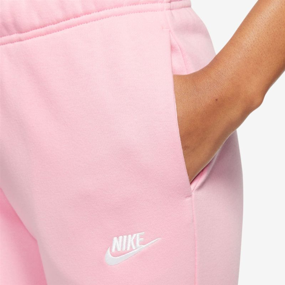 Женские Штаны теннисные Nike Sportswear Club Fleece Pant - med soft pink/white