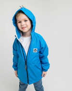 Куртка на флисовой подкладке "Дино" голубой