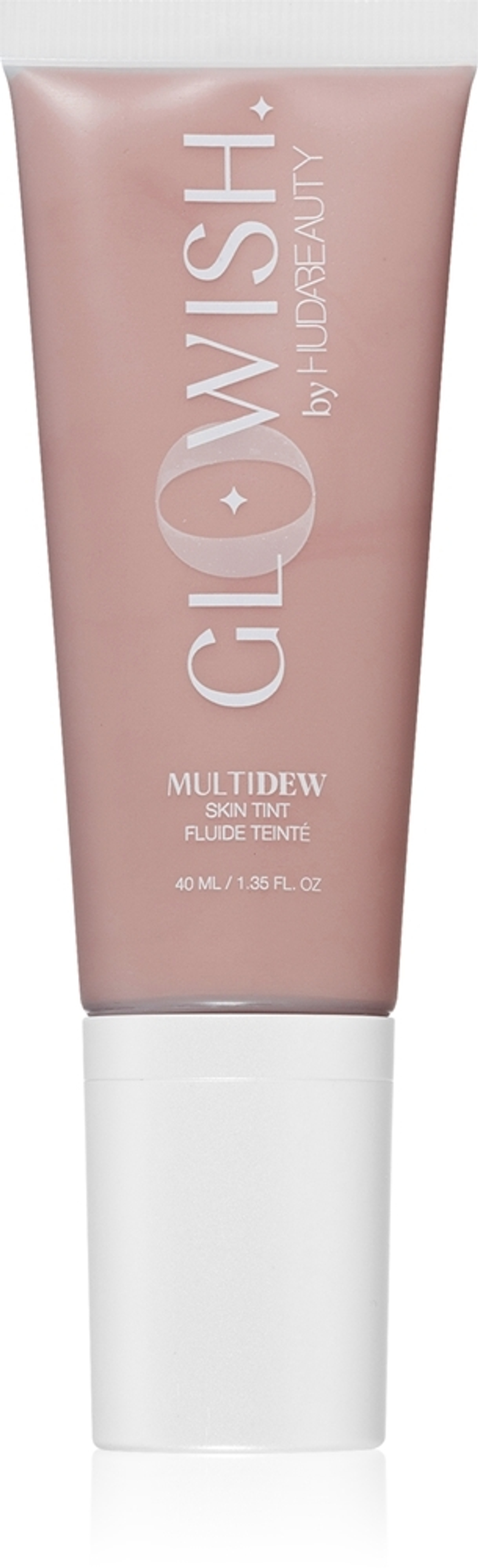 Huda Beauty MultiDew Skin Tint - Осветляющий тональный крем с увлажняющим эффектом, 40 ml