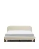 Кровать Odina из букле цвета экрю со съемным чехлом 160 x 200 см
