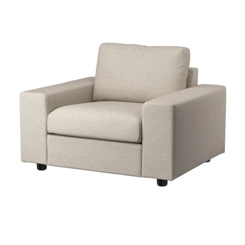 Кресло - IKEA VIMLE, 115х98х83 см, бежевый, ВИМЛЕ ИКЕА