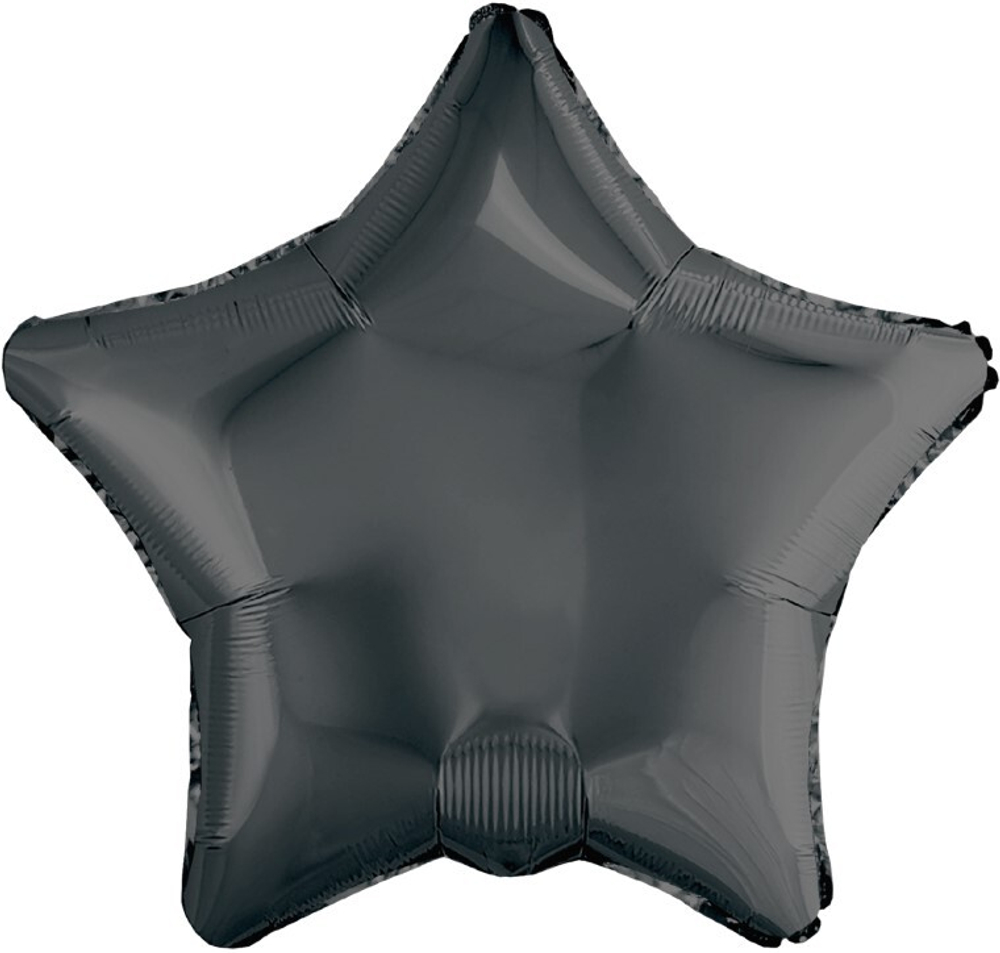 Шар (19''/48 см) Звезда, Графит, 1 шт. И57