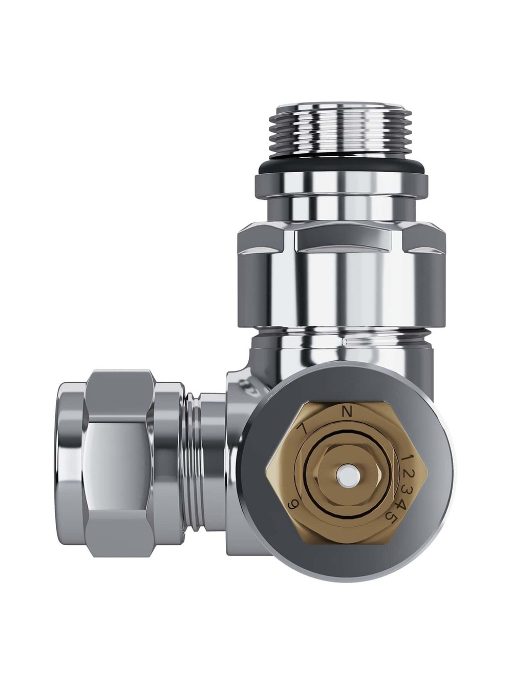 Набор термостатический трехосевой Royal Thermo Design Pro 15мм М30х1,5 (Хром)