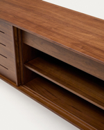 Сервант Carolin из шпона ореха 180 x 83.8 cm