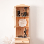 Шкаф Лена однодверный из сосны, с полкой (верхняя часть буфета Лена), в натуральной отделке