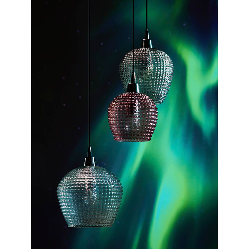 Светильник подвесной каскадный Aurora, Ø50 см, сливовый/серый/прозрачный