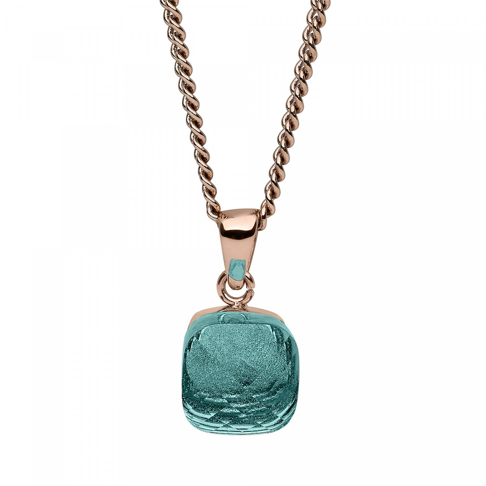 Колье Qudo Firenze blue apatite 400032.1 BL/RG
